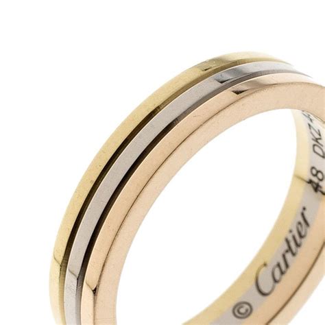 cartier wedding band 3 gold trinity